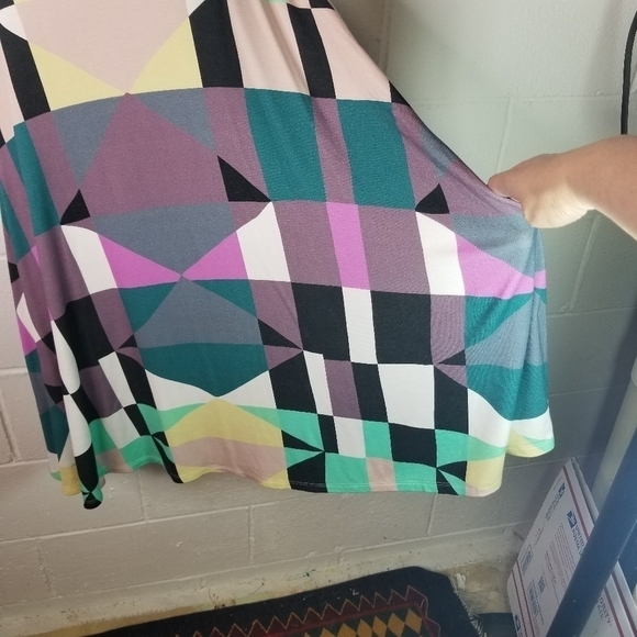 Mara Hoffman colorblock geometric swing sleeveless dress - Picture 8 of 8